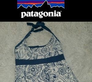 Patagonia Lliana Halter Dress off white Blue